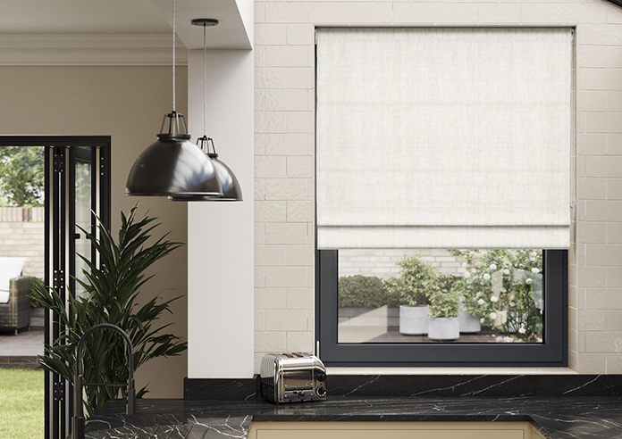 Laura Ashley Ambrose Pale, Natural - Twist&Fit Roman Blind - Image 3